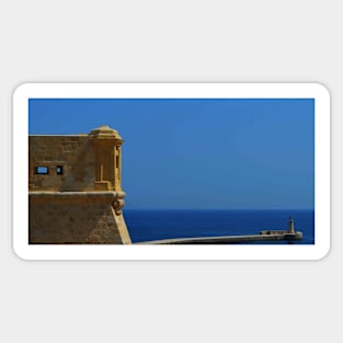 Watchtower and Lighthouse. Valetta, Malta Sticker